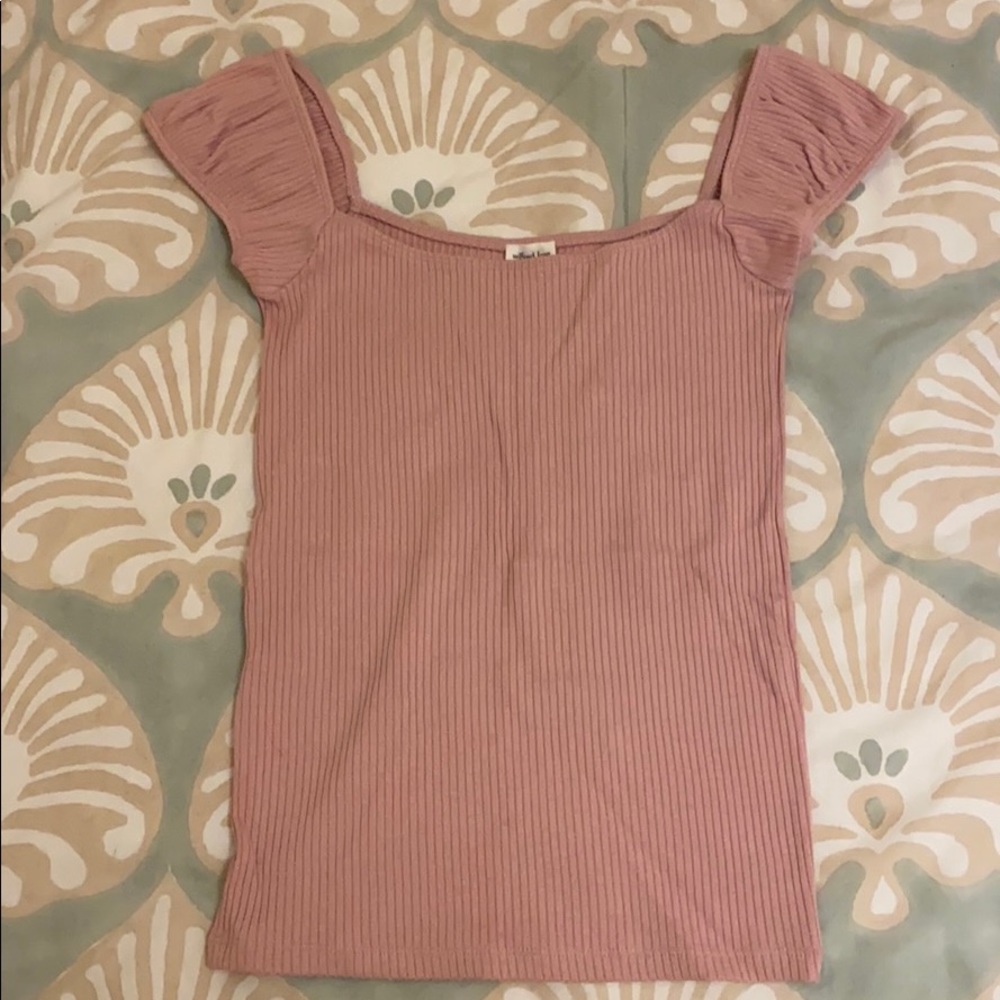 Aritzia Pink Short Sleeve